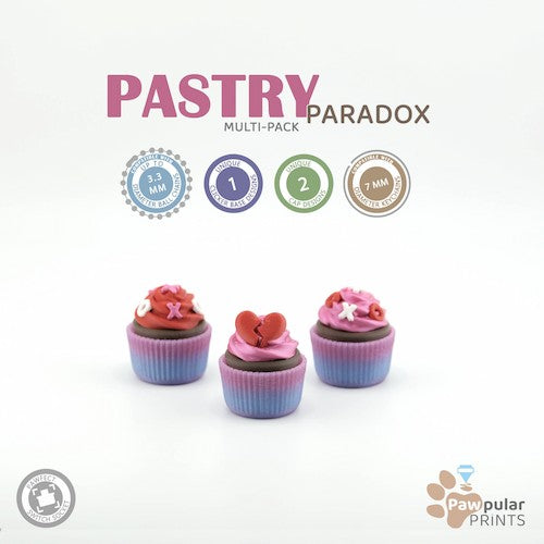 Pastry Paradox Multi-Pack - 3D printed fidget by Mythical Makers 3D