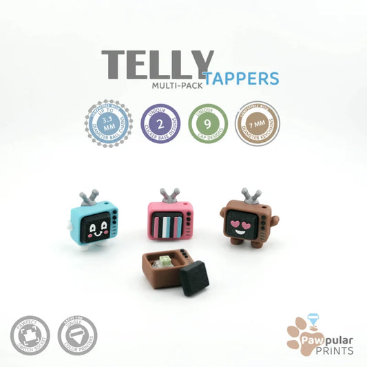 Telly Tappers - 3D printed fidget by Mythical Makers 3D
