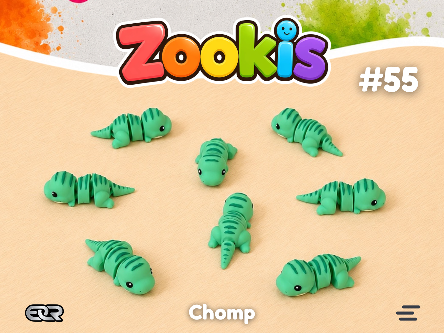 Chomp the T-Rex — Zookis Mini — 3D printed by Mythical Makers 3D