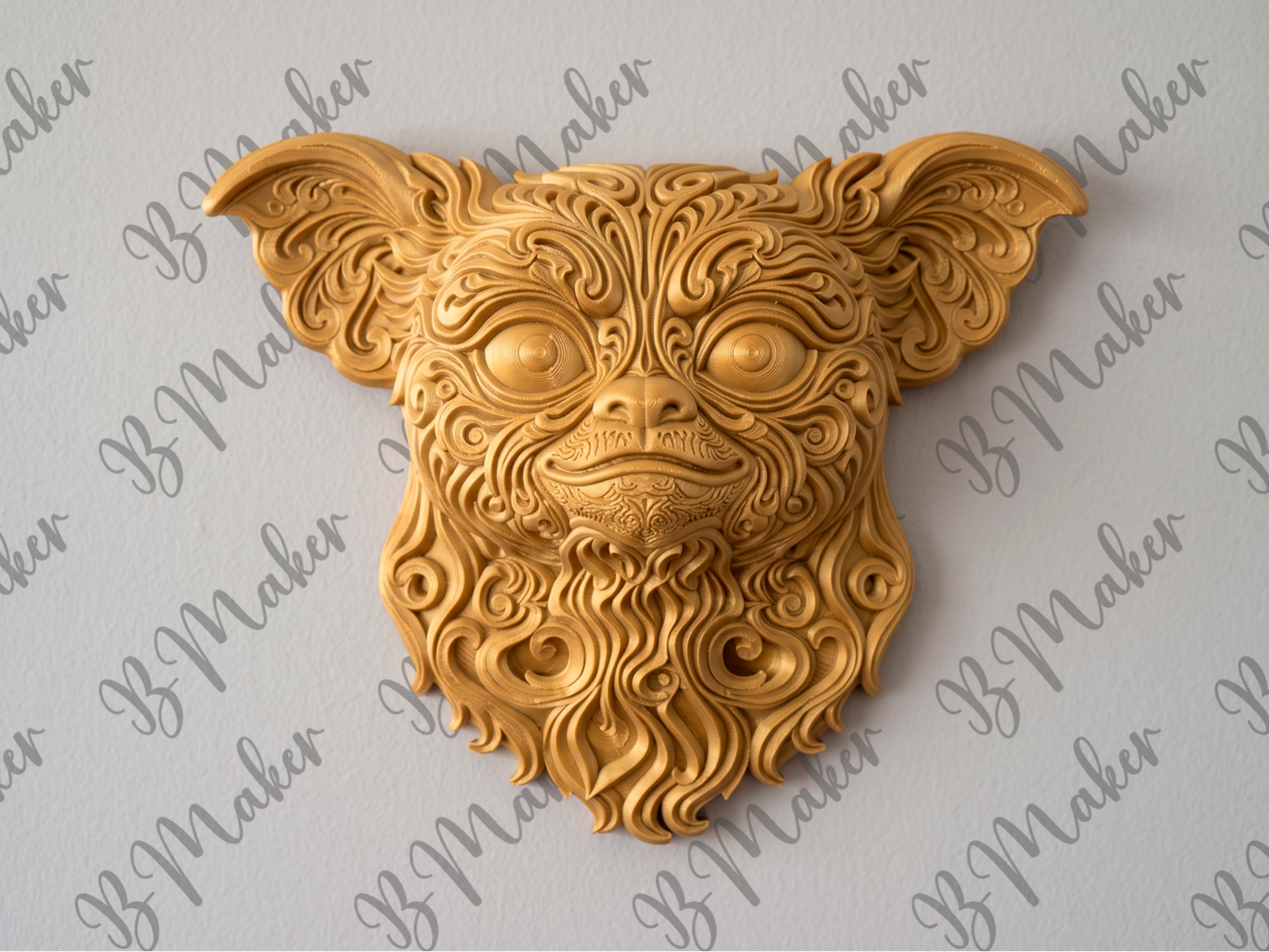The Wide-Eyed Companion 3D printed wall art by Mythical Makers 3D