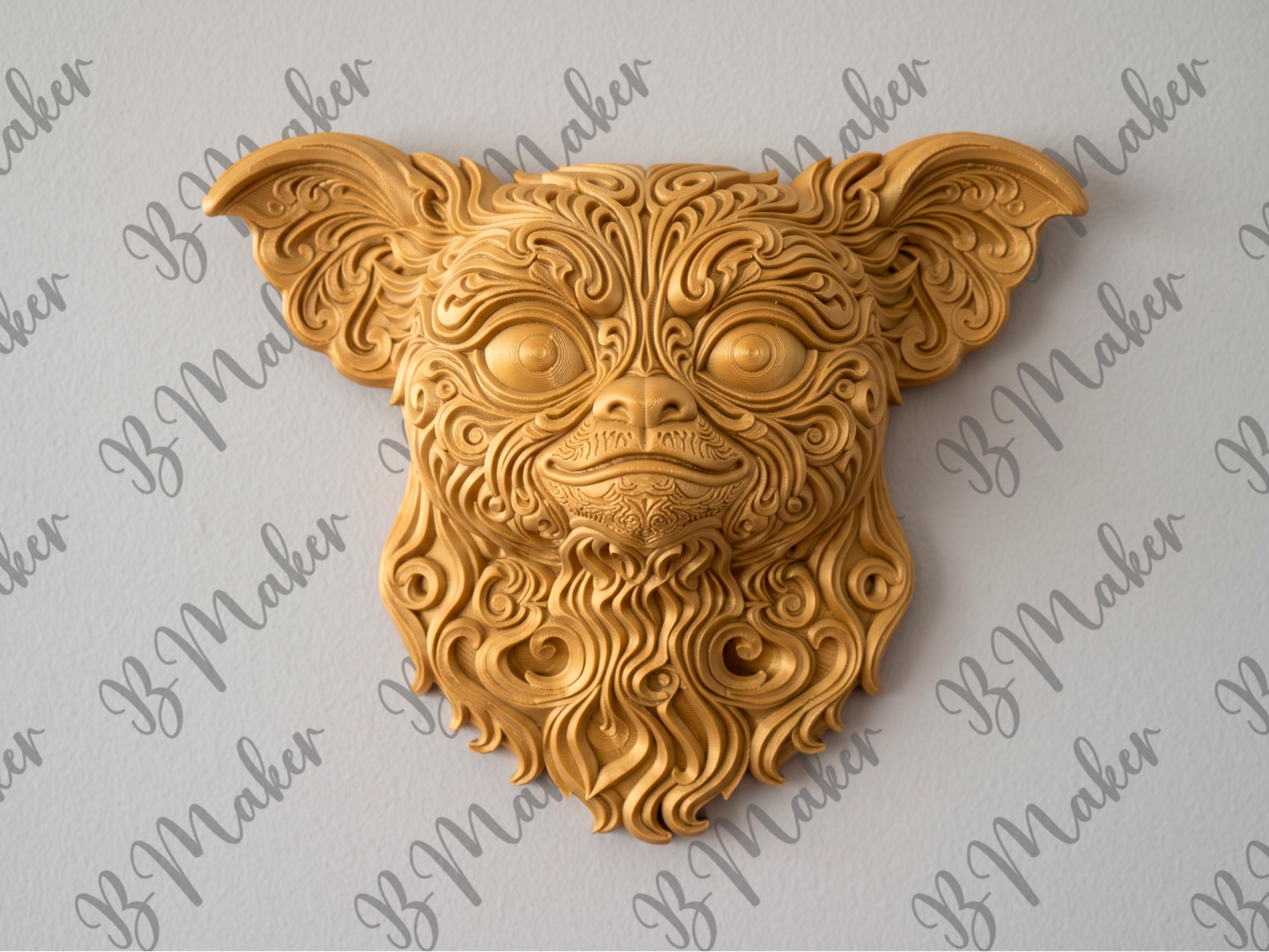 The Wide-Eyed Companion 3D printed wall art by Mythical Makers 3D