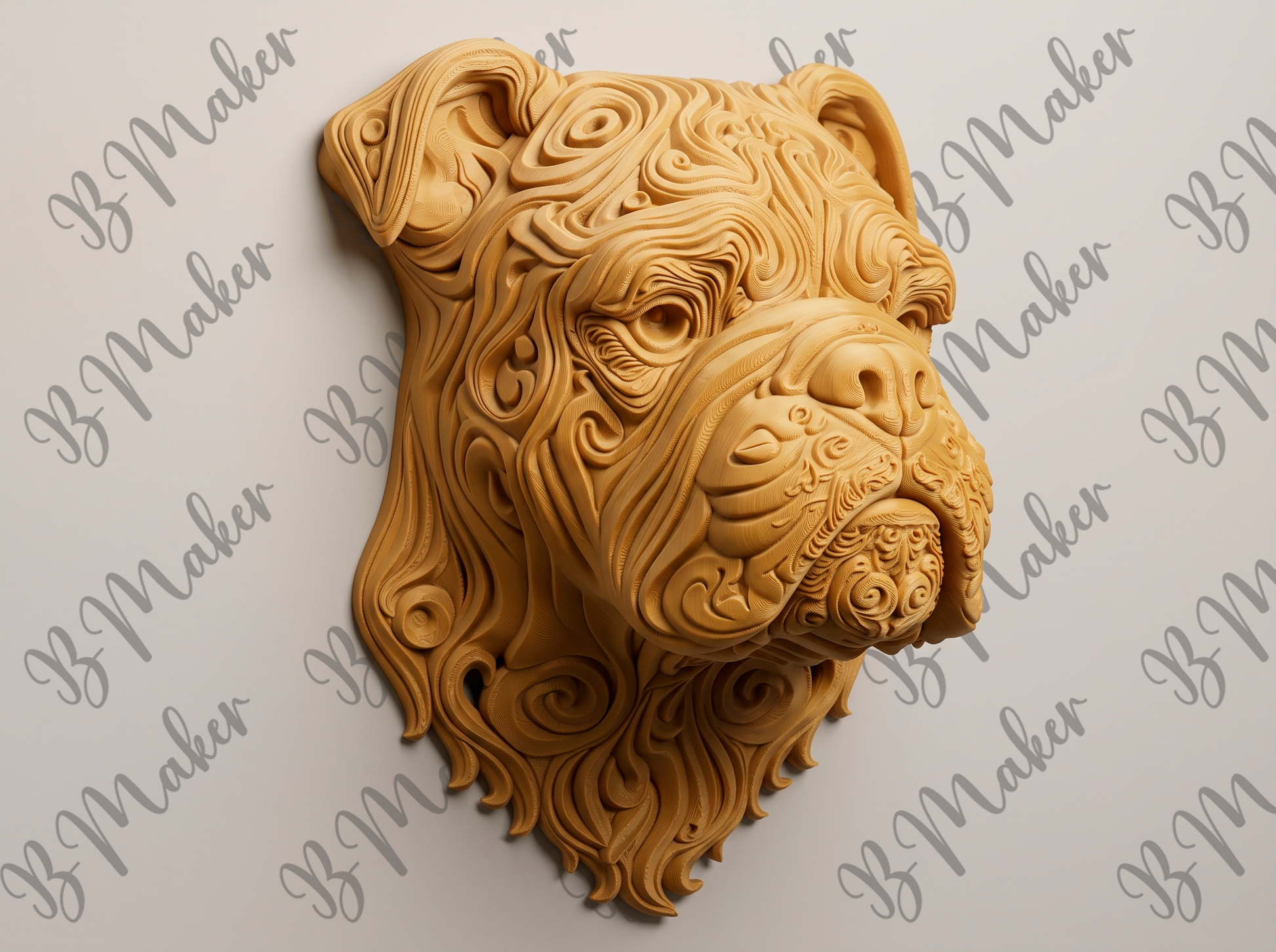 English Bulldog wall art — view 2
