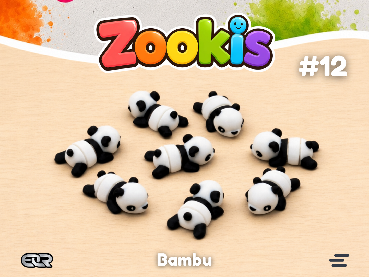 Bambu the Panda Bear — Zookis Mini — 3D printed by Mythical Makers 3D