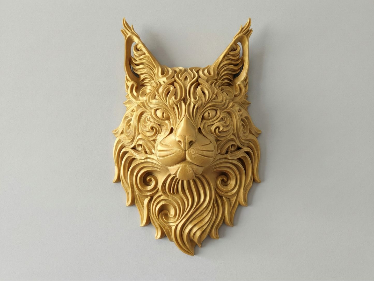 Lynx 3D printed wall art by Mythical Makers 3D
