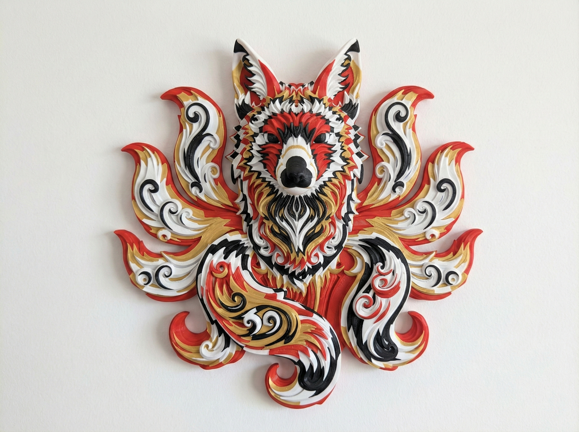 Mystical 9-Tailed Kitsune wall art — view 2