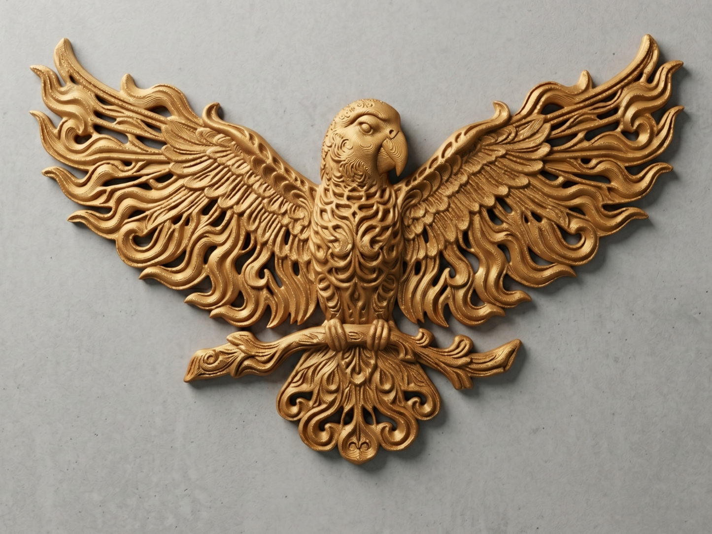 Parrot 3D printed wall art by Mythical Makers 3D