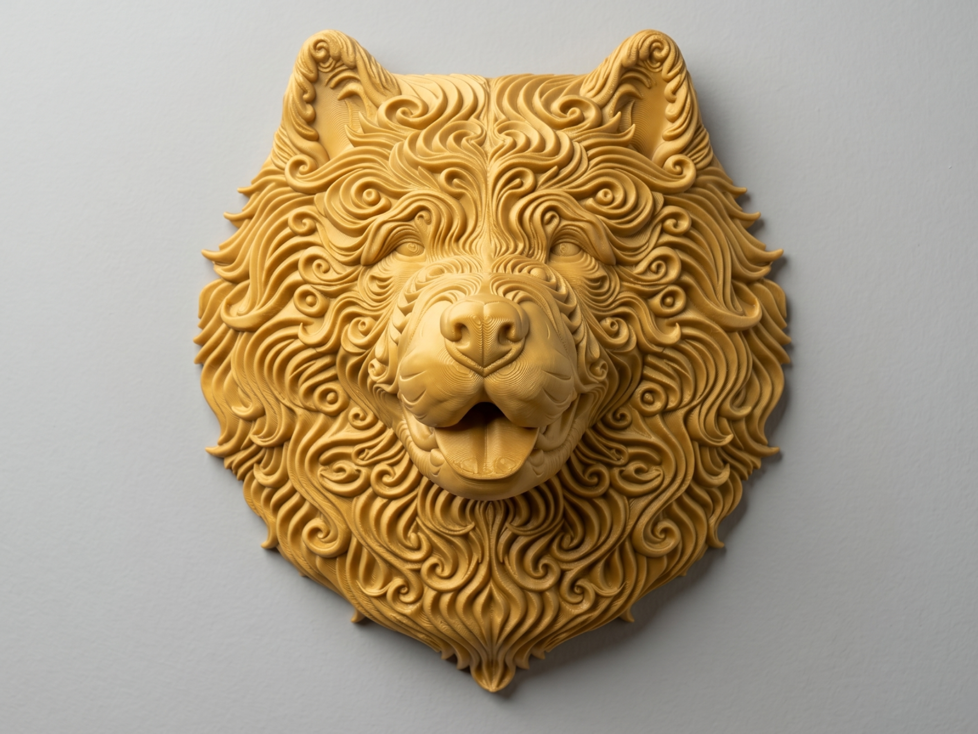 Chow Chow - Arte de pared 3D printed wall art by Mythical Makers 3D