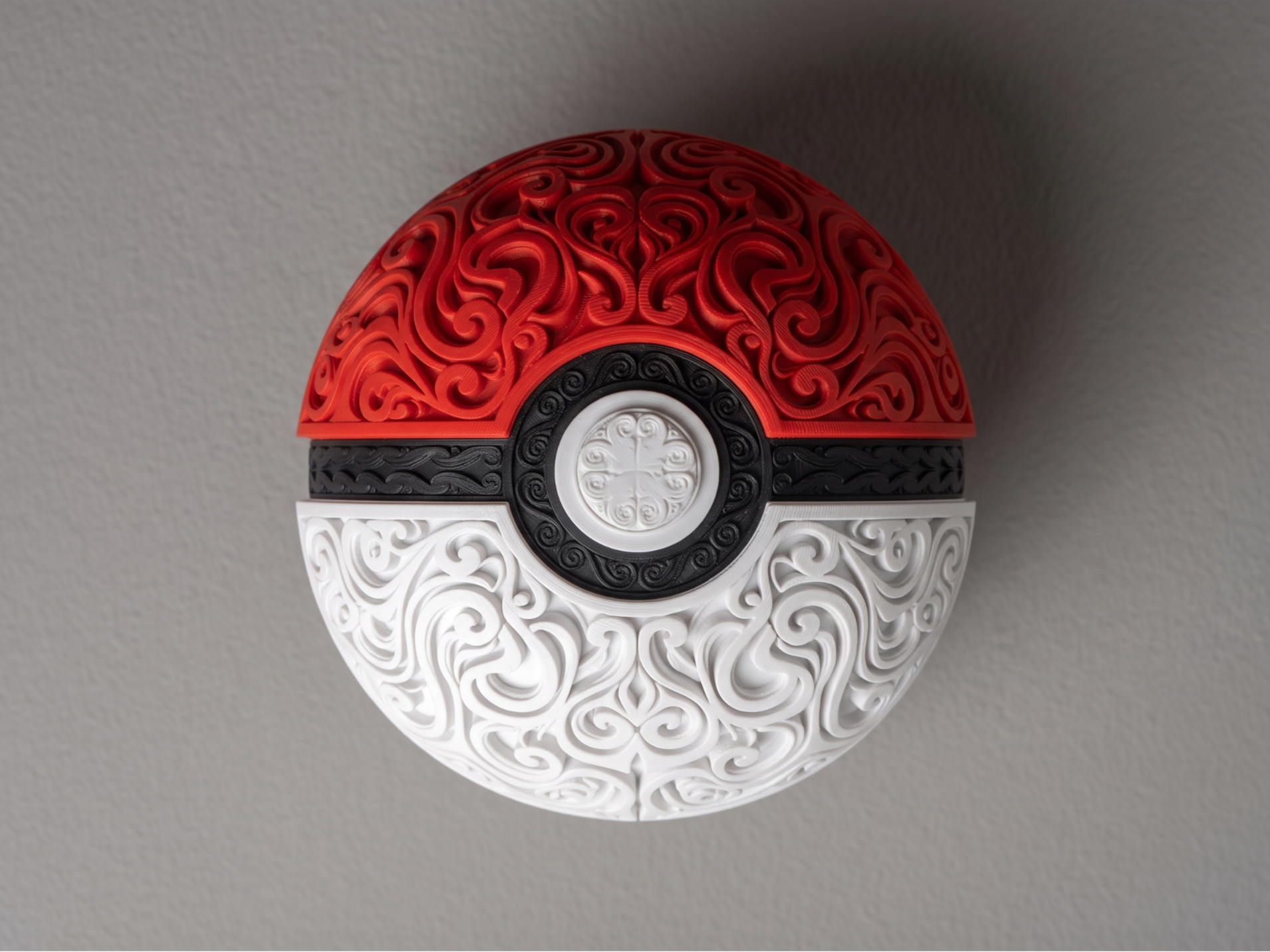 Classic Capture Orb 3D printed wall art by Mythical Makers 3D