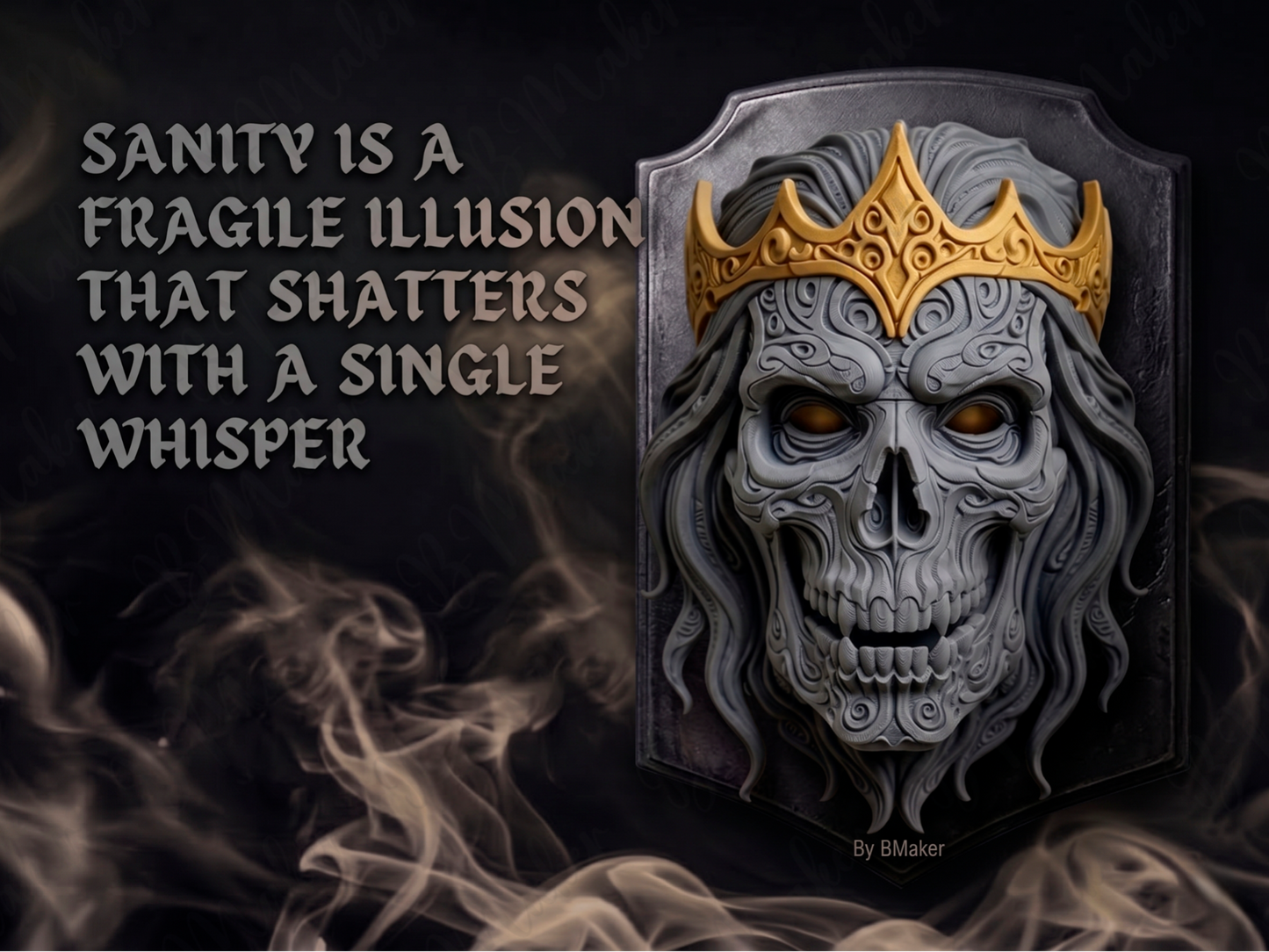 Lich Sovereign 3D printed wall art by Mythical Makers 3D