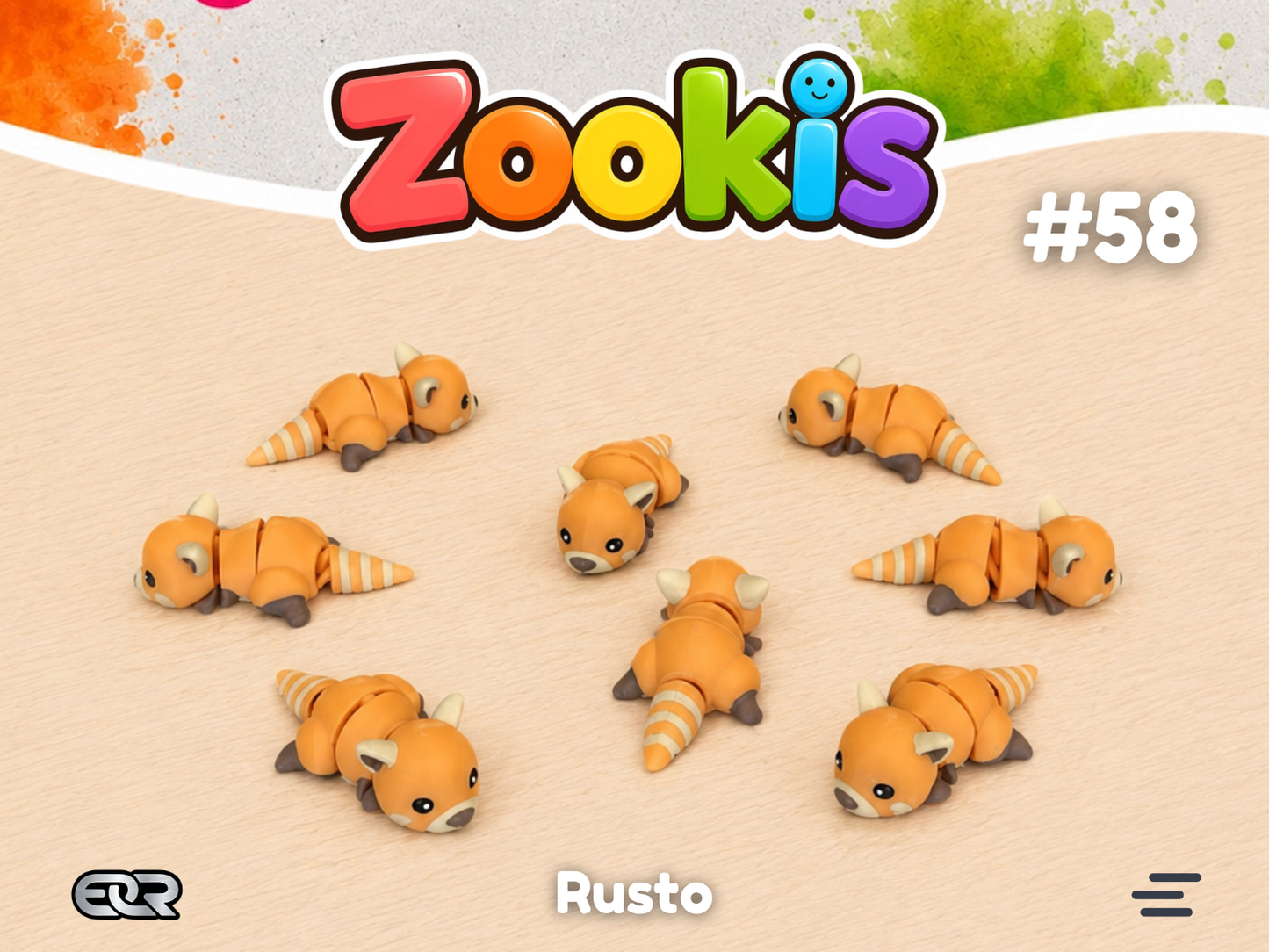 Rusto the Red Panda — Zookis Mini — 3D printed by Mythical Makers 3D