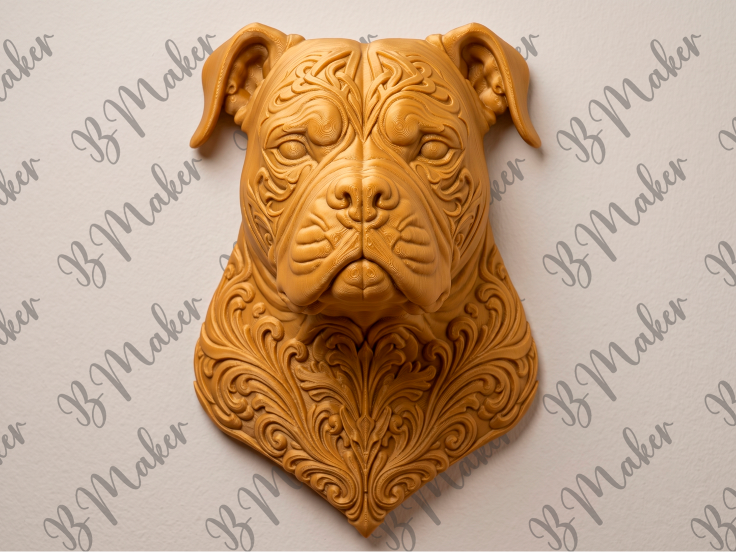 American Bully - Arte de pared 3D printed wall art by Mythical Makers 3D