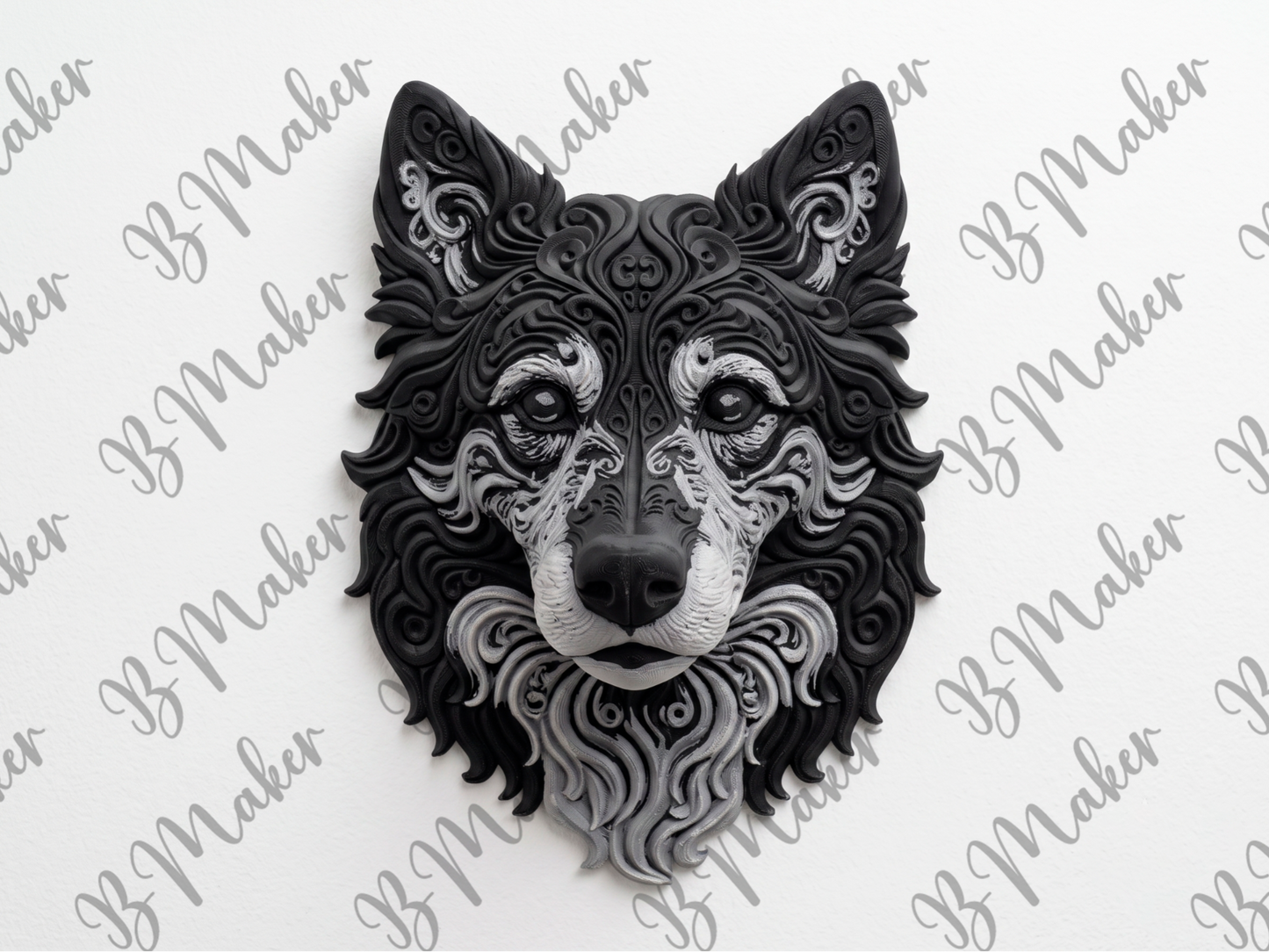 Dog Wall Art: Tribute to an Eternal Companion 3D printed wall art by Mythical Makers 3D