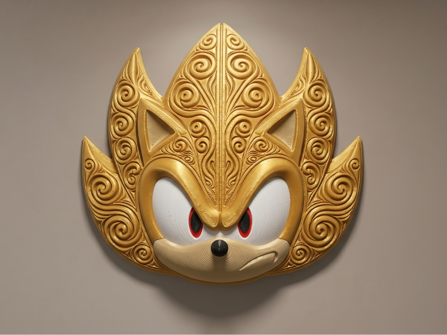 The Golden Blur 3D printed wall art by Mythical Makers 3D