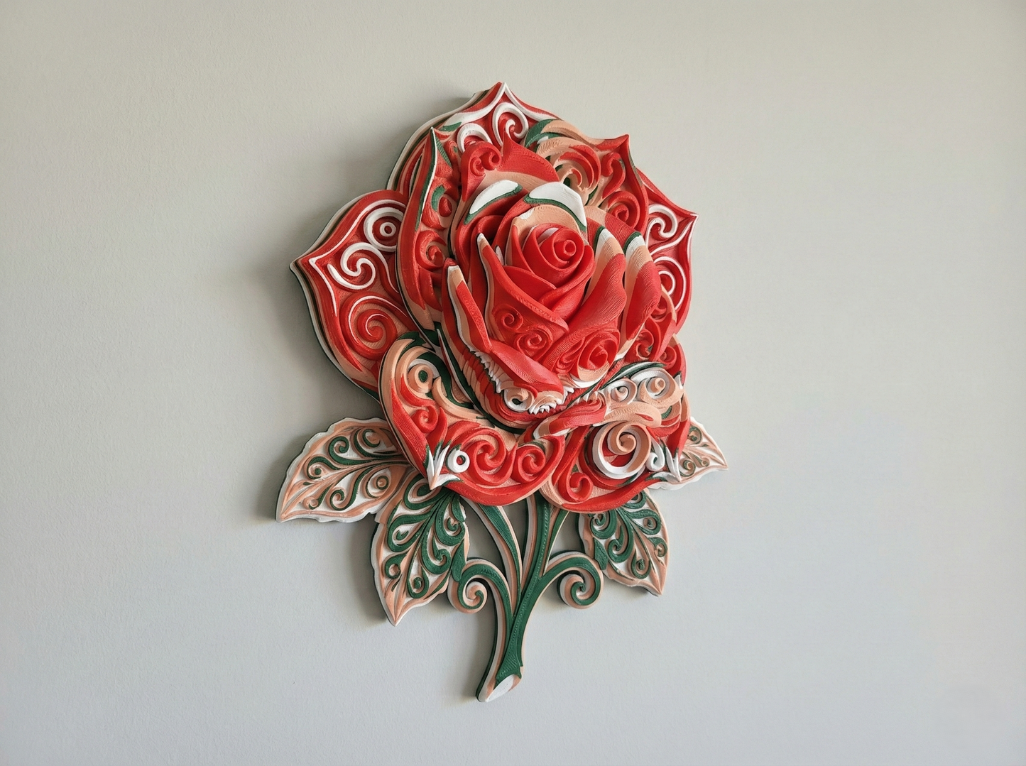 Rose wall art — view 2