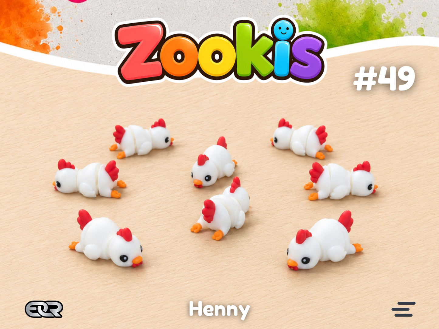 Henny the Chicken — Zookis Mini — 3D printed by Mythical Makers 3D