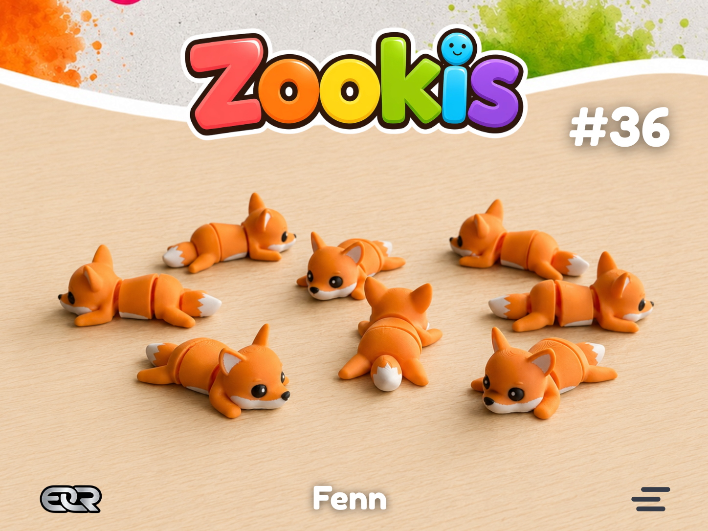 Fenn the Fox — Zookis Mini — 3D printed by Mythical Makers 3D