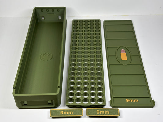 Ammo Storage Box - 9mm - 100 Rounds - view 2