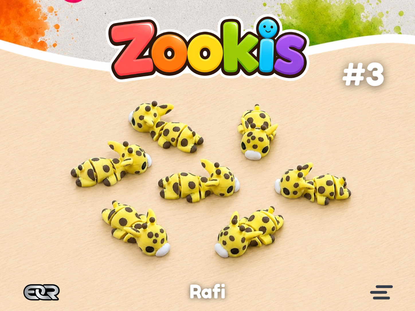 Rafi the Giraffe — Zookis Mini — 3D printed by Mythical Makers 3D