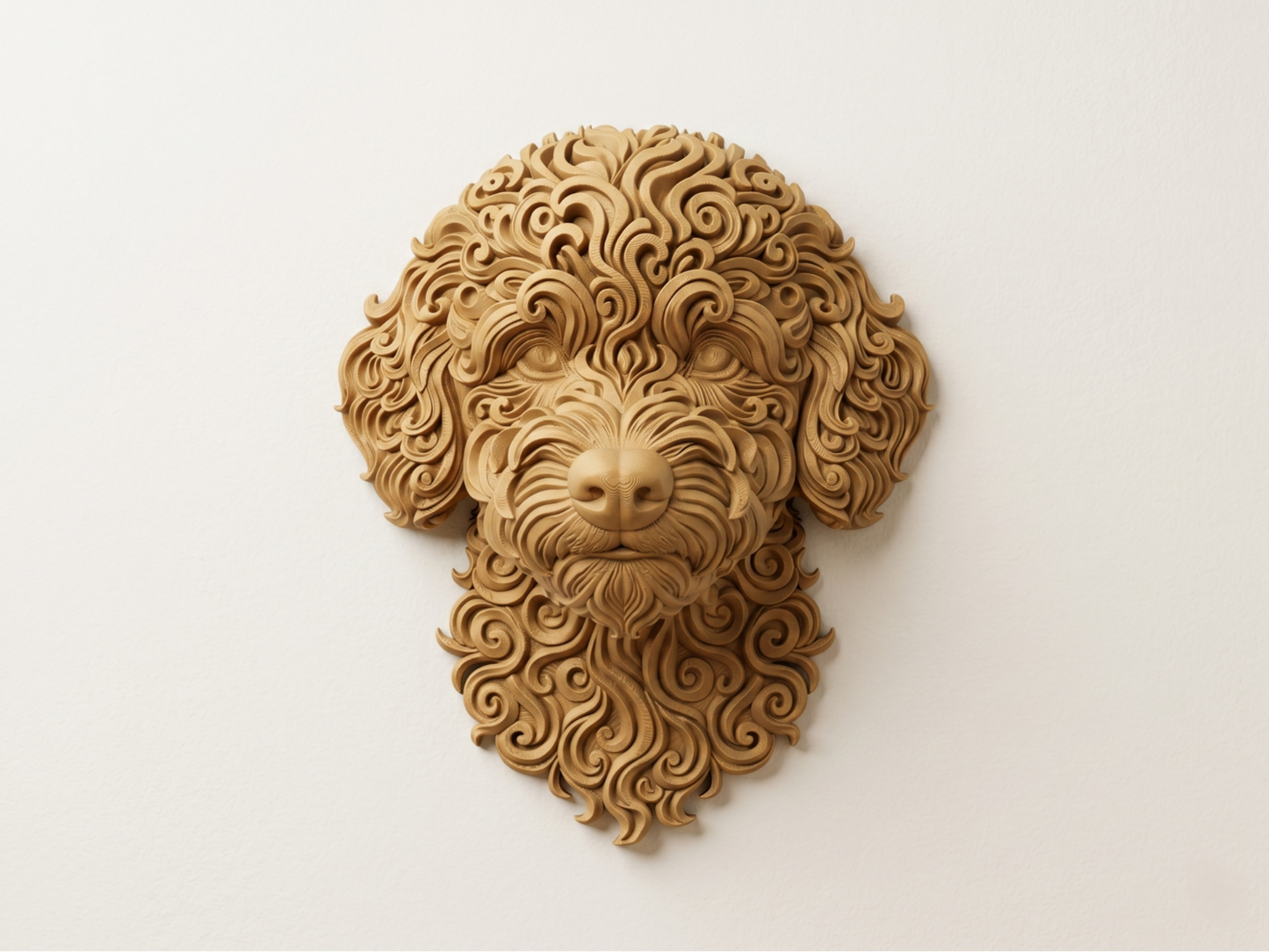 Maltipoo Eternal Puppy 3D printed wall art by Mythical Makers 3D