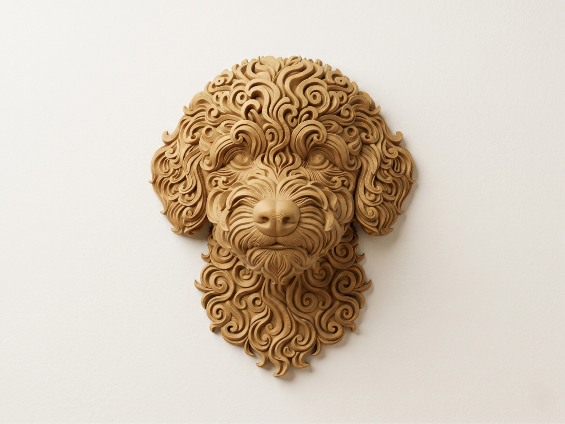 Maltipoo Eternal Puppy 3D printed wall art by Mythical Makers 3D