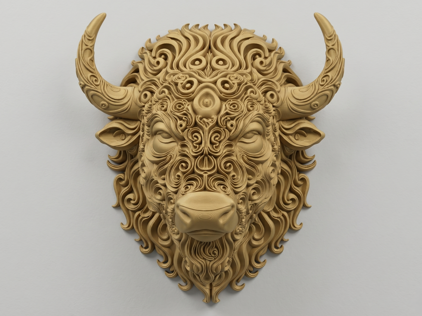 Bison - Wildlife 3D printed wall art by Mythical Makers 3D