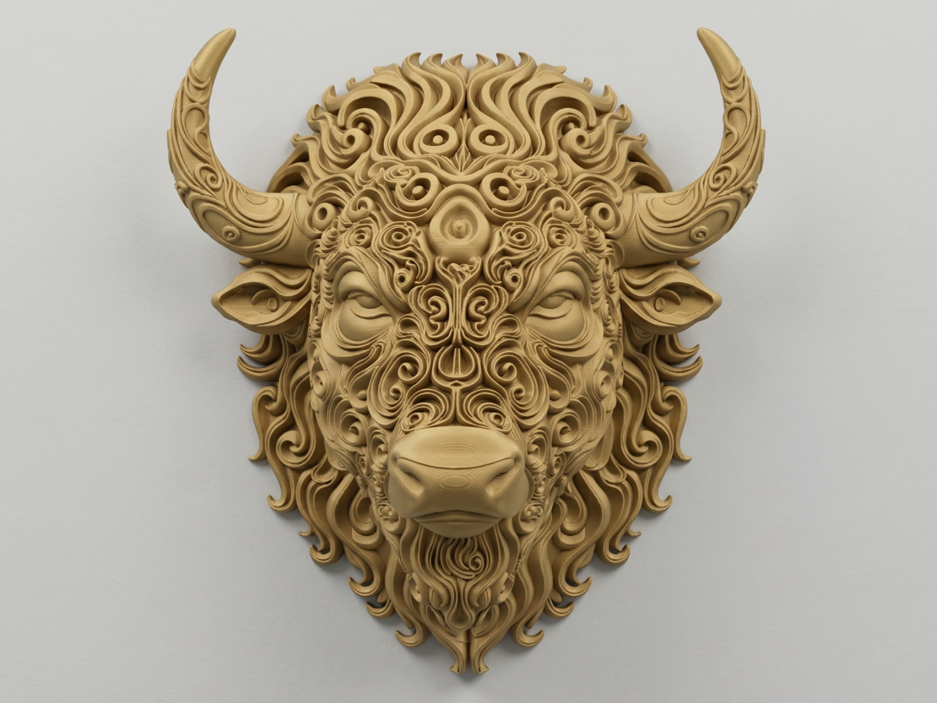 Bison - Wildlife 3D printed wall art by Mythical Makers 3D