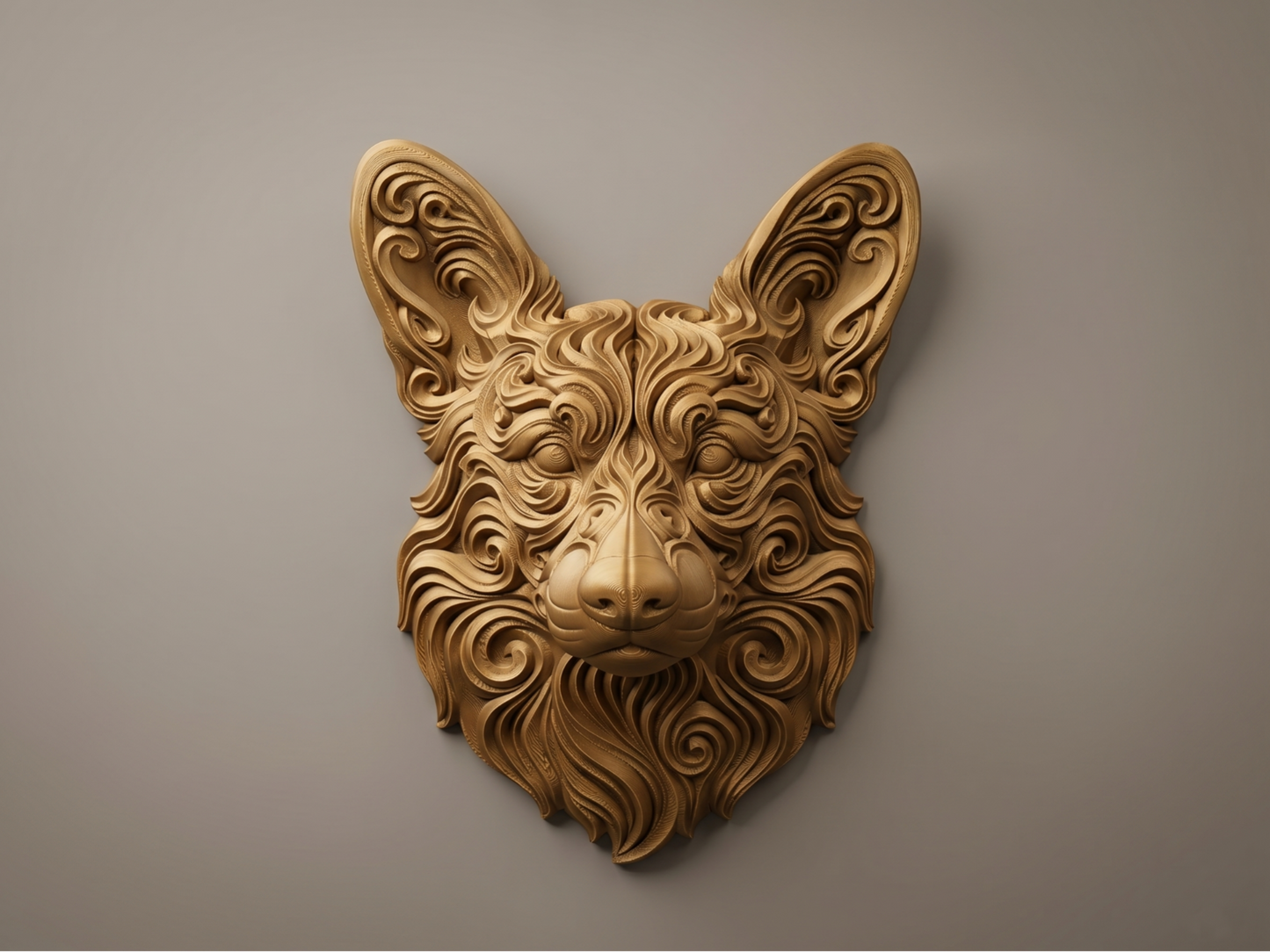 Corgi 3D printed wall art by Mythical Makers 3D