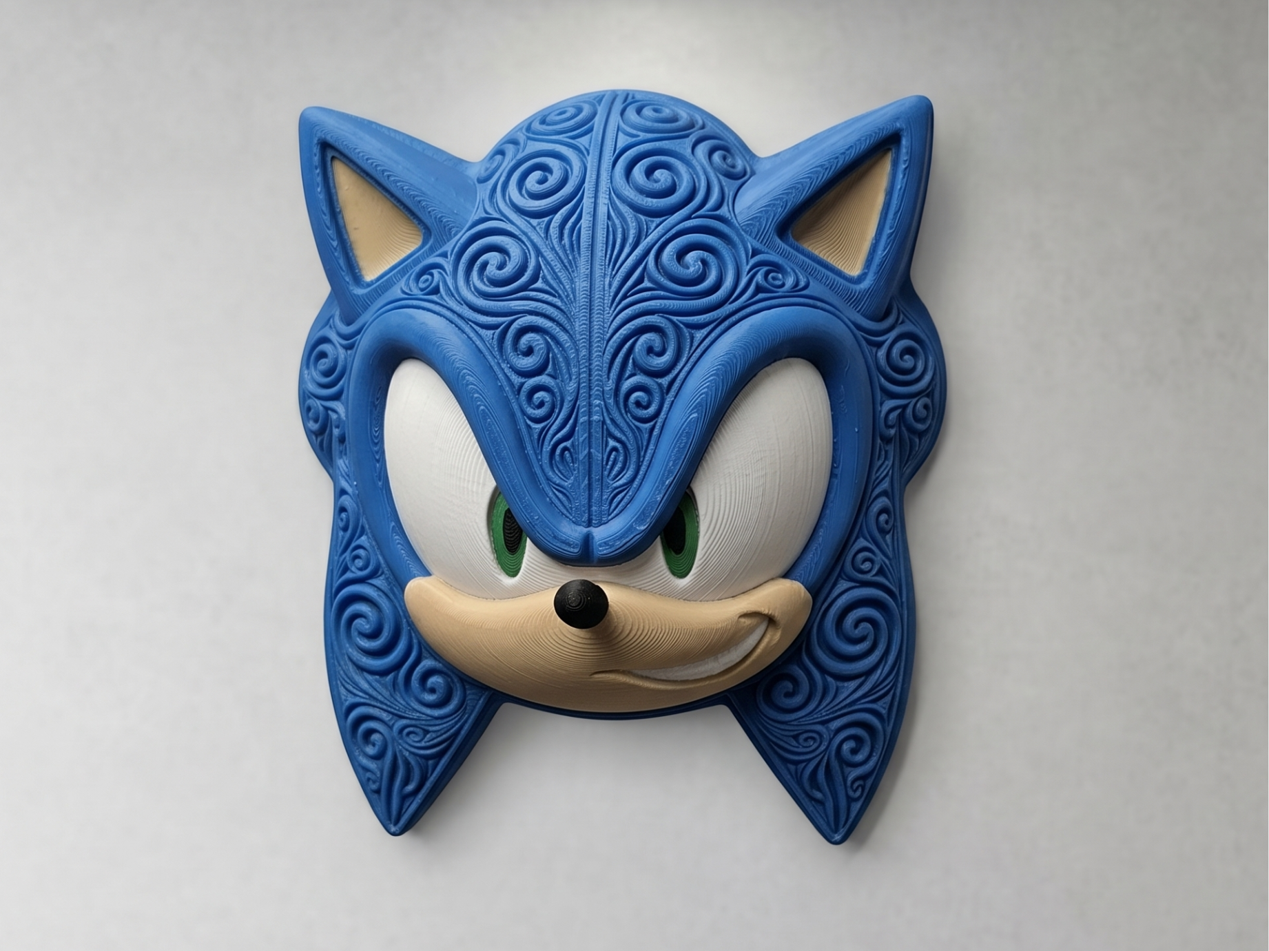 The Blue Blur 3D printed wall art by Mythical Makers 3D