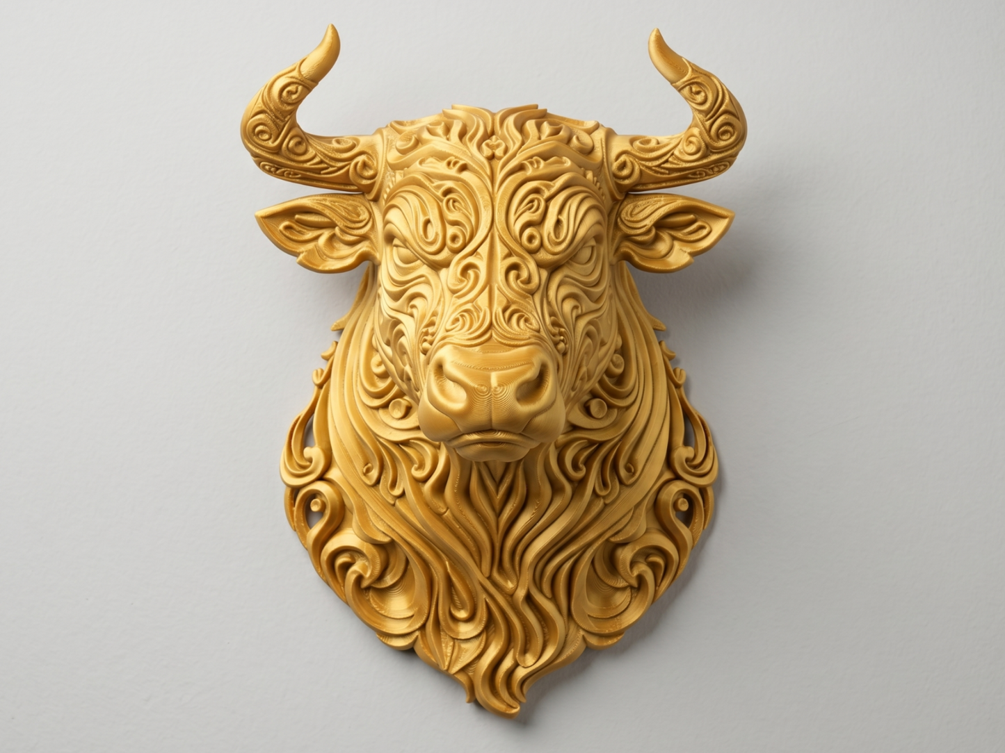 Taurus 3D printed wall art by Mythical Makers 3D