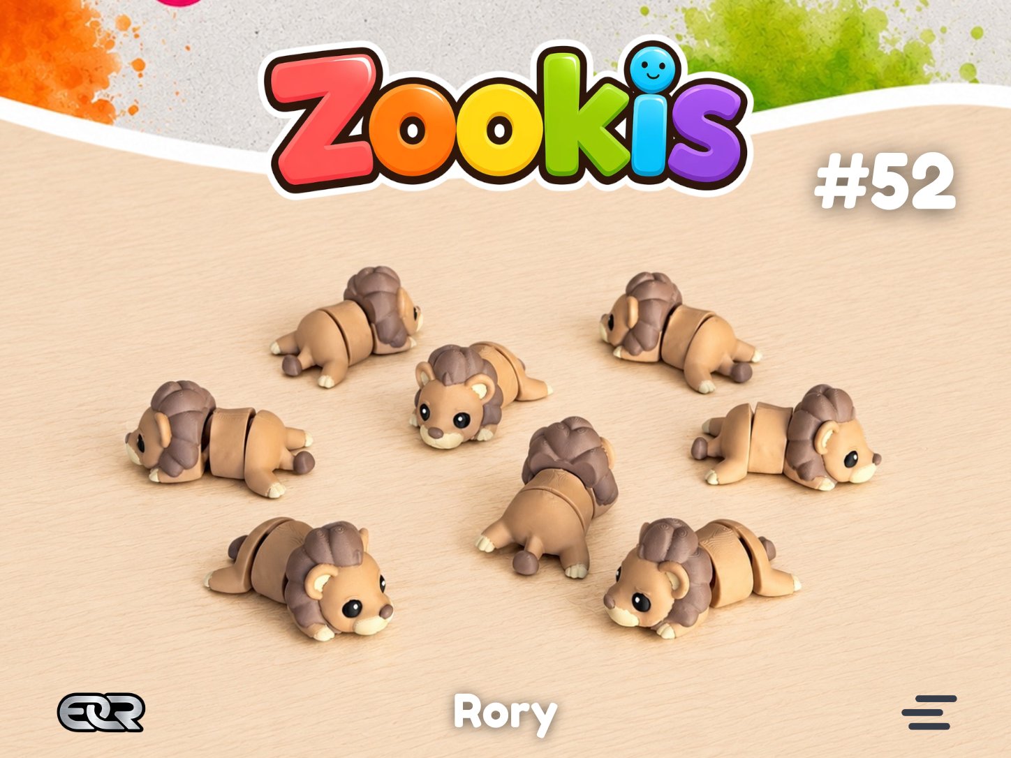 Rory the Lion — Zookis Mini — 3D printed by Mythical Makers 3D
