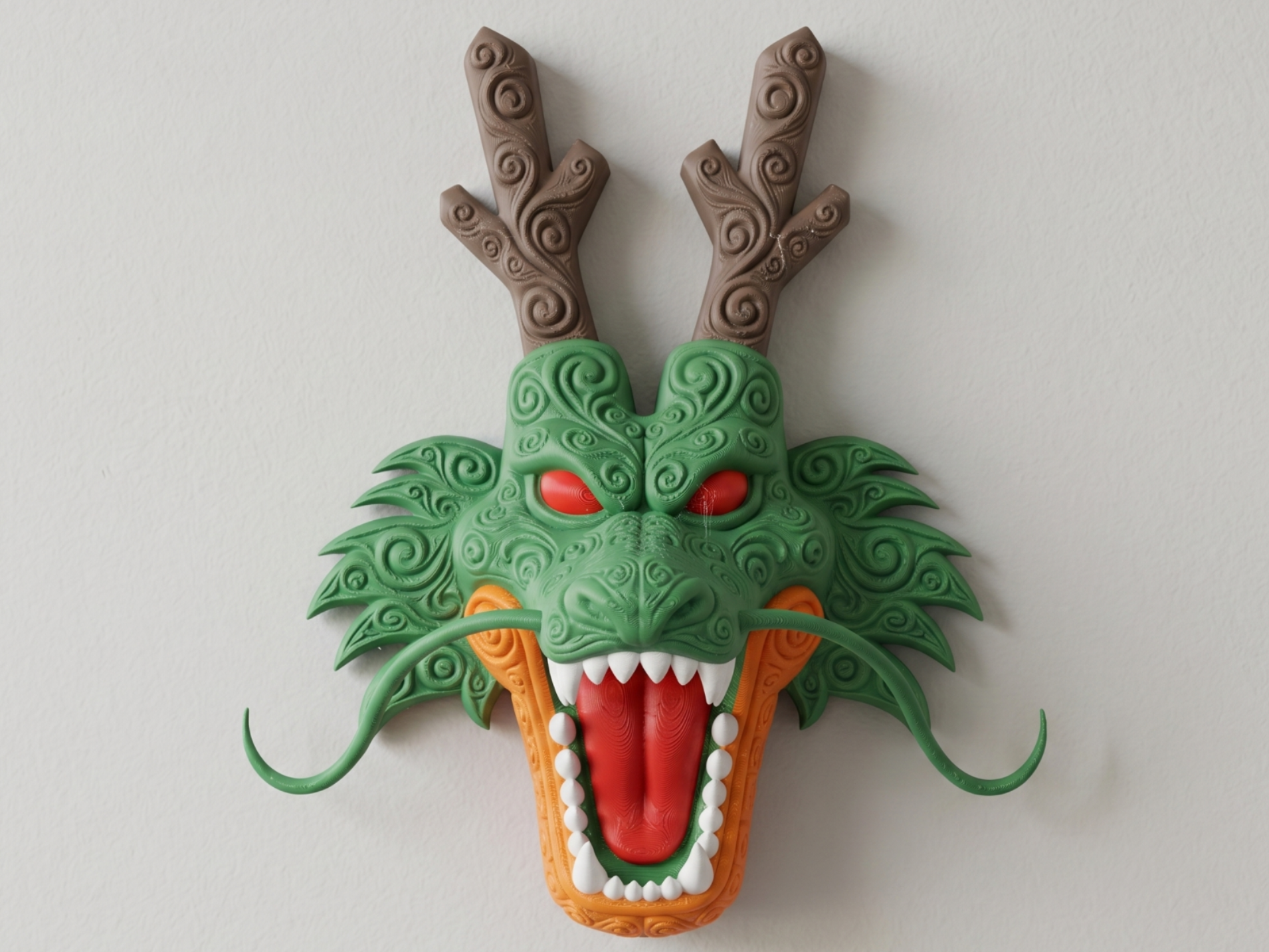 The Wish Dragon 3D printed wall art by Mythical Makers 3D