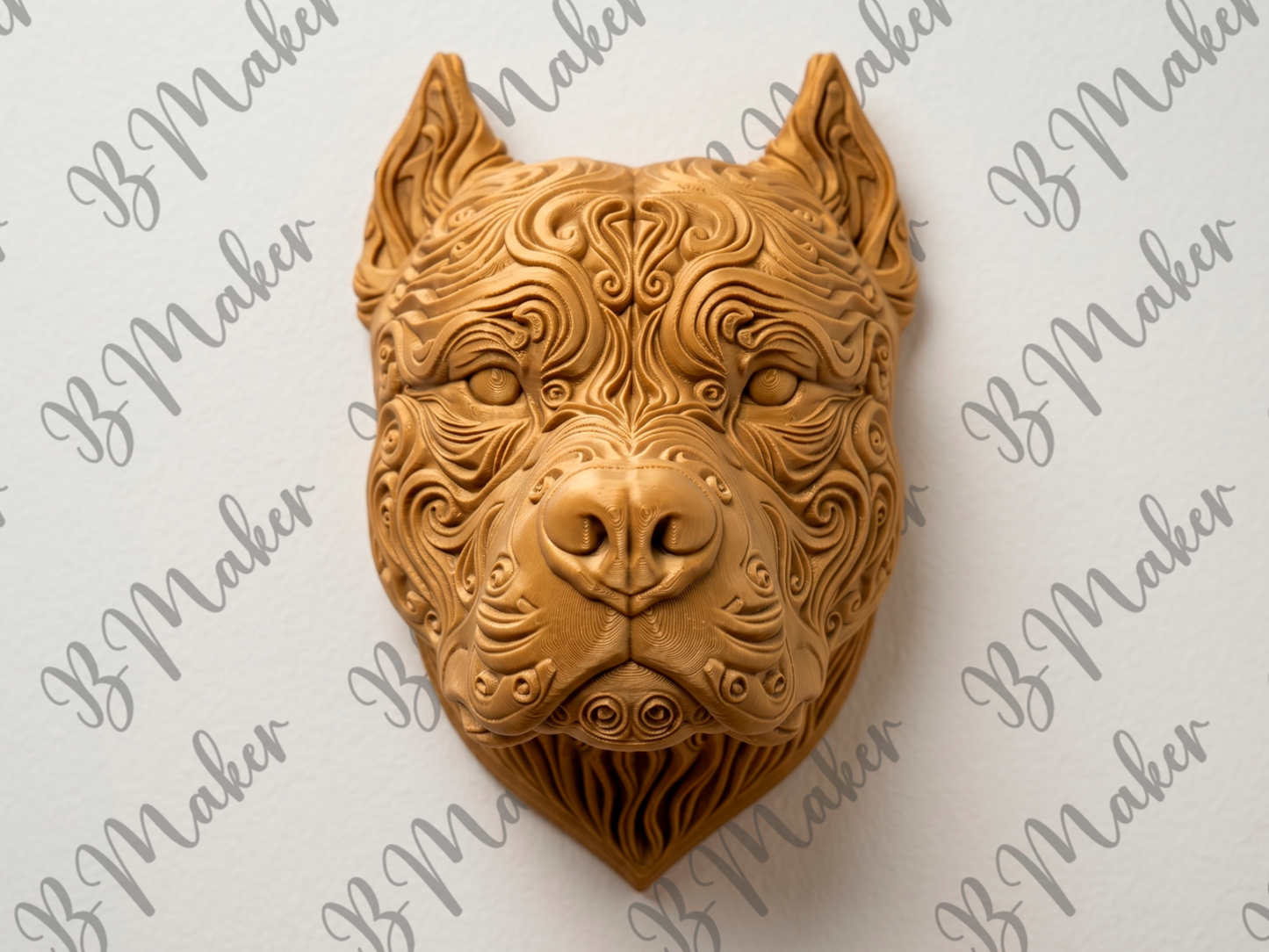 American Bully II - Arte de Pared 3D printed wall art by Mythical Makers 3D