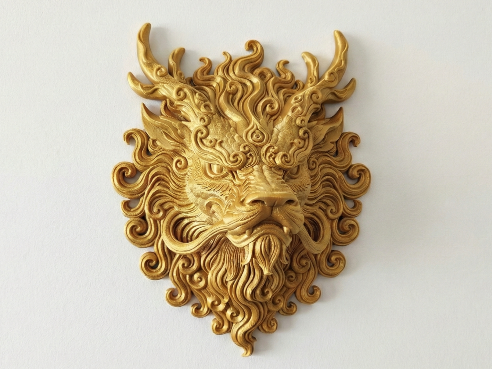 Qilin - Mythological Wall Art 3D printed wall art by Mythical Makers 3D