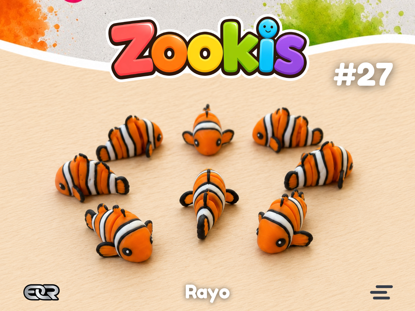 Rayo the Clownfish — Zookis Mini — 3D printed by Mythical Makers 3D