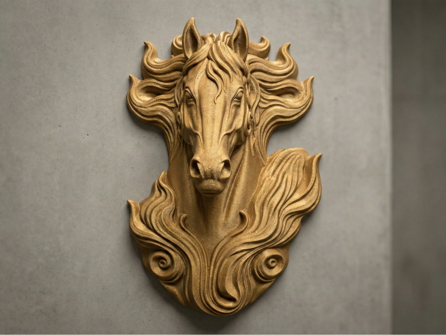 Fire Horse 3D printed wall art by Mythical Makers 3D