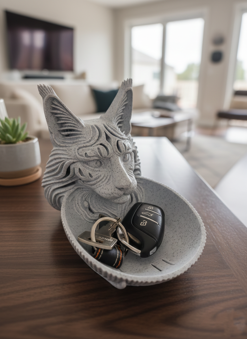 Guardian Cat Bowl wall art — view 2