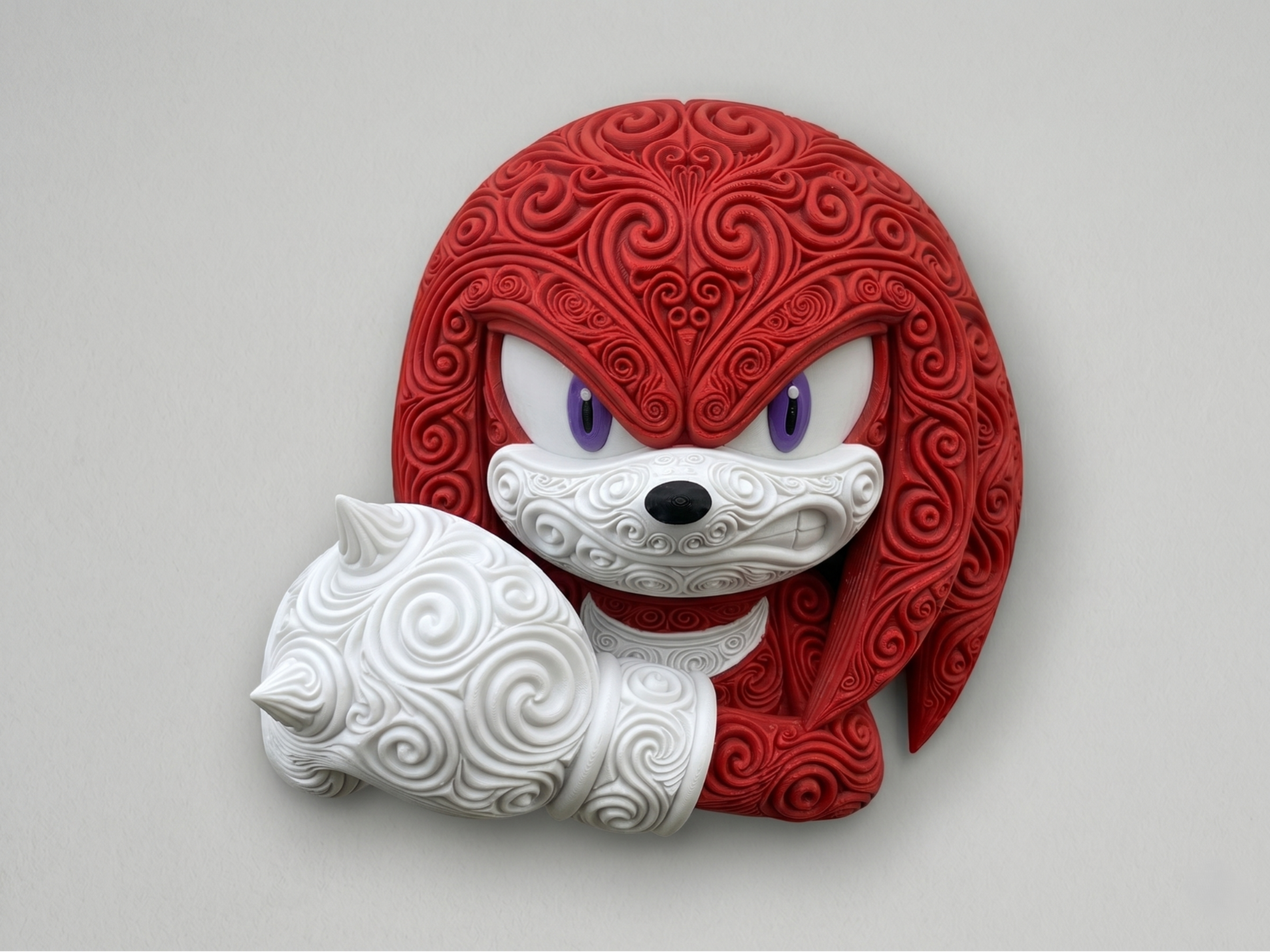The Crimson Guardian 3D printed wall art by Mythical Makers 3D