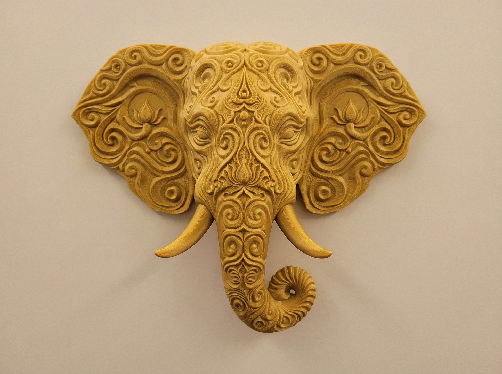 Hindu Elephant wall art — view 2