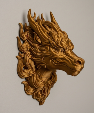 Fire Dragon wall art — view 2