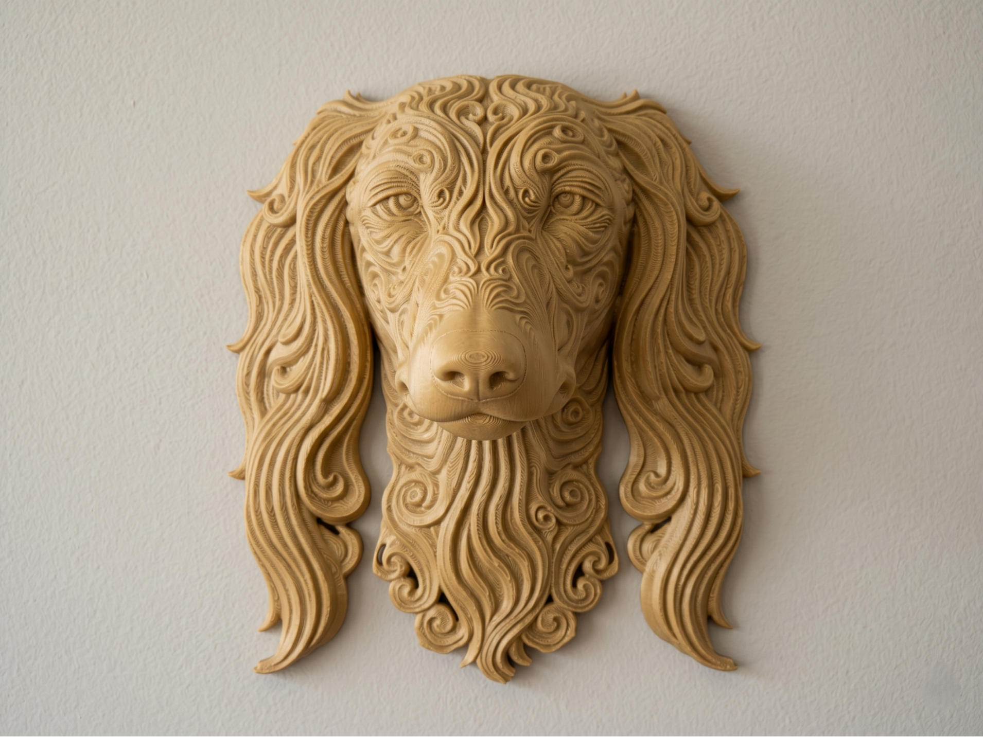 Saluki 3D printed wall art by Mythical Makers 3D