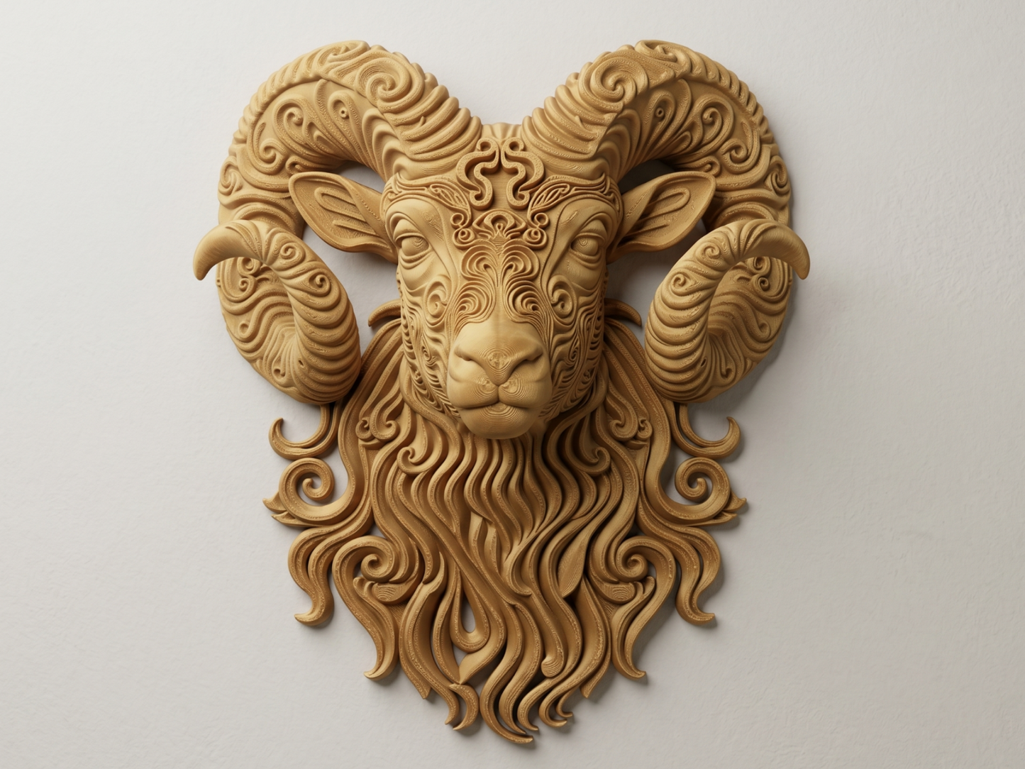 Aries 3D printed wall art by Mythical Makers 3D