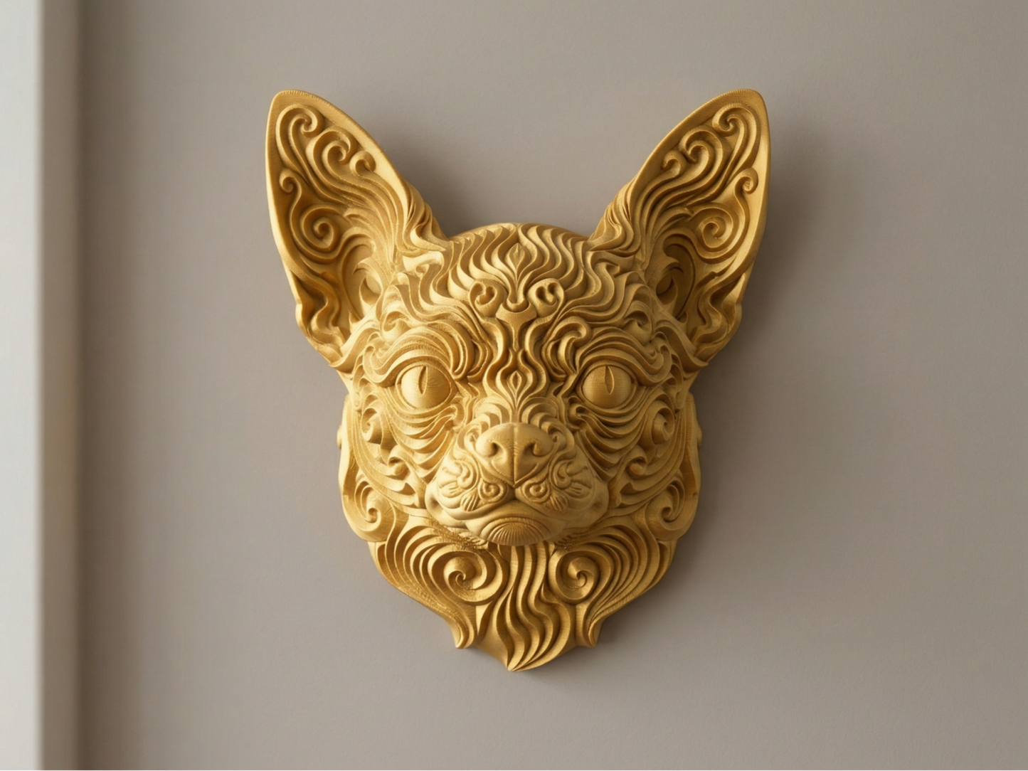 Chihuahua II 3D printed wall art by Mythical Makers 3D