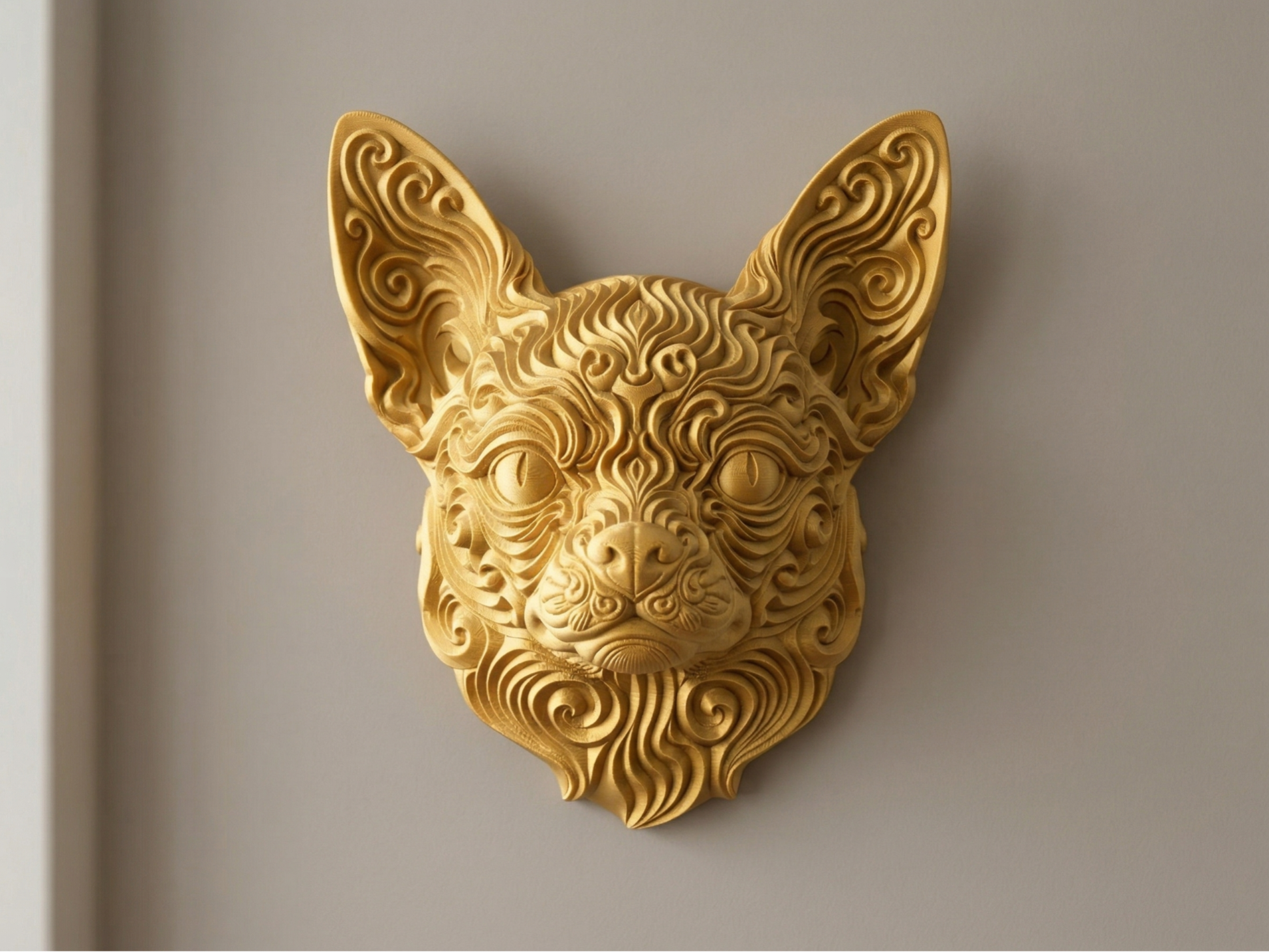 Chihuahua II 3D printed wall art by Mythical Makers 3D