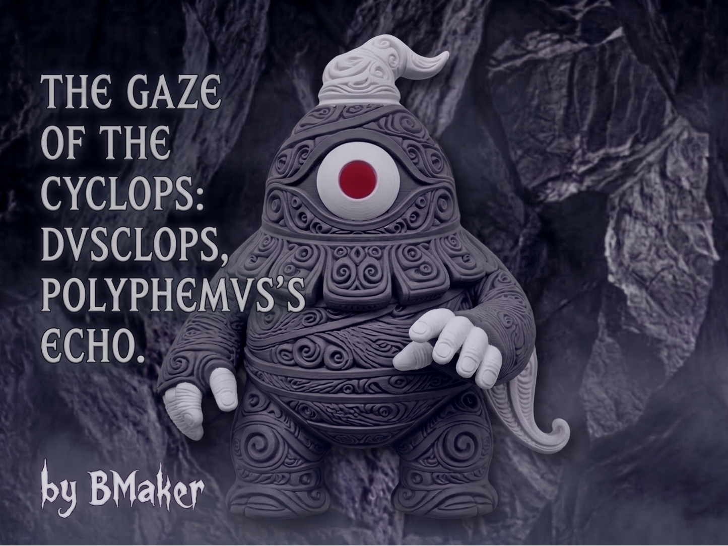 The Cyclops' Gaze 3D printed wall art by Mythical Makers 3D