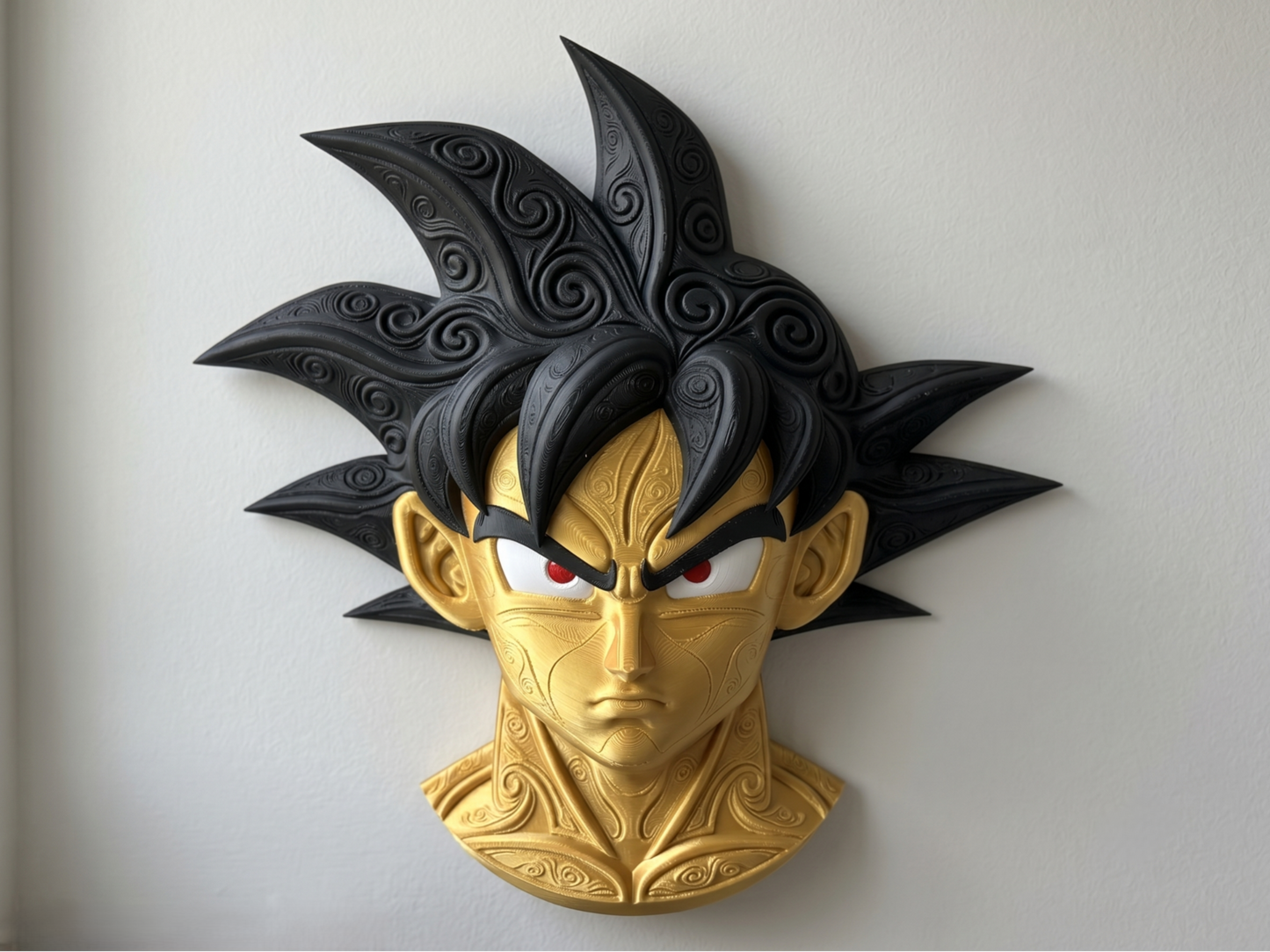 The Golden Fighter 3D printed wall art by Mythical Makers 3D