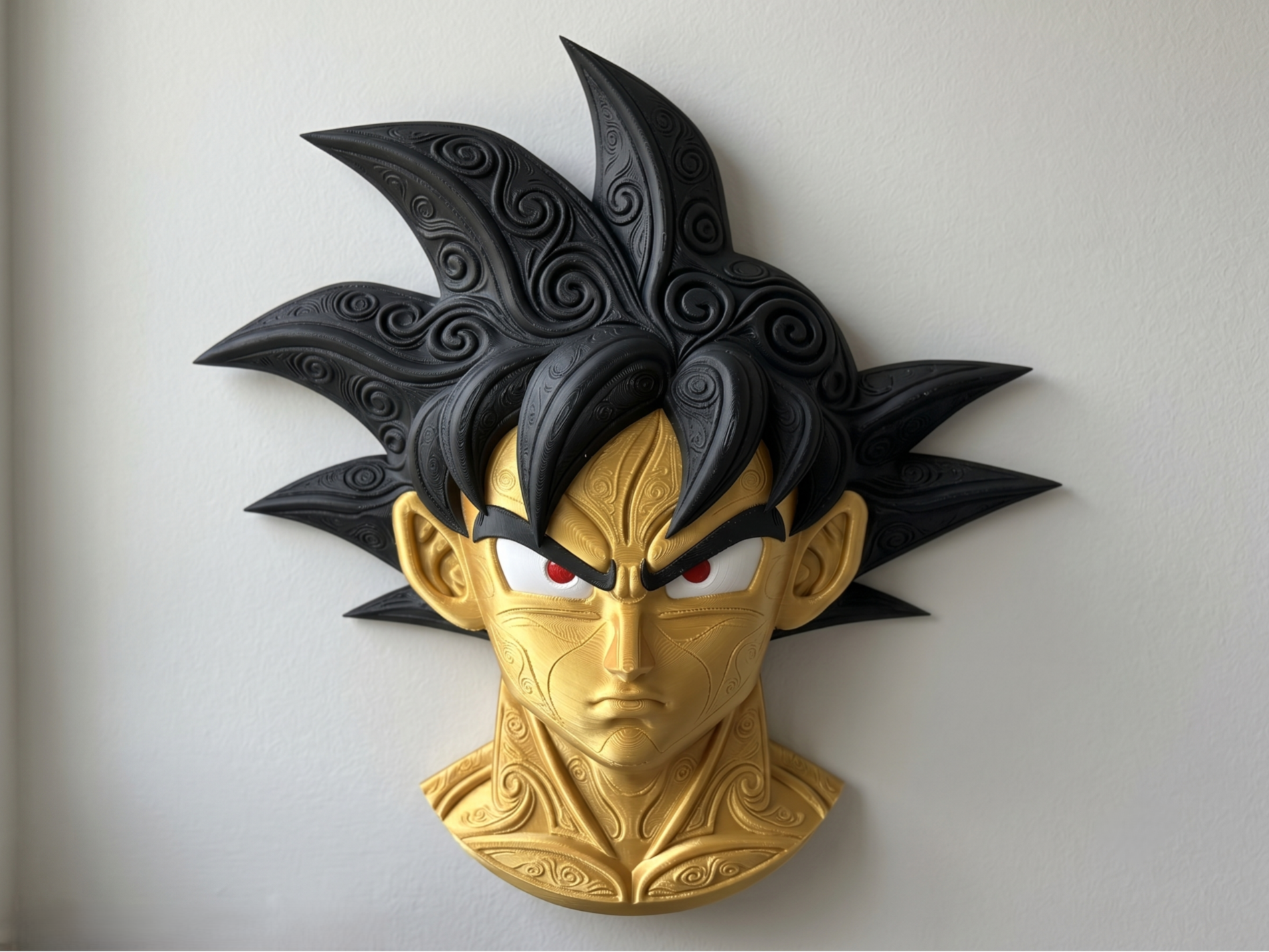 The Golden Fighter 3D printed wall art by Mythical Makers 3D