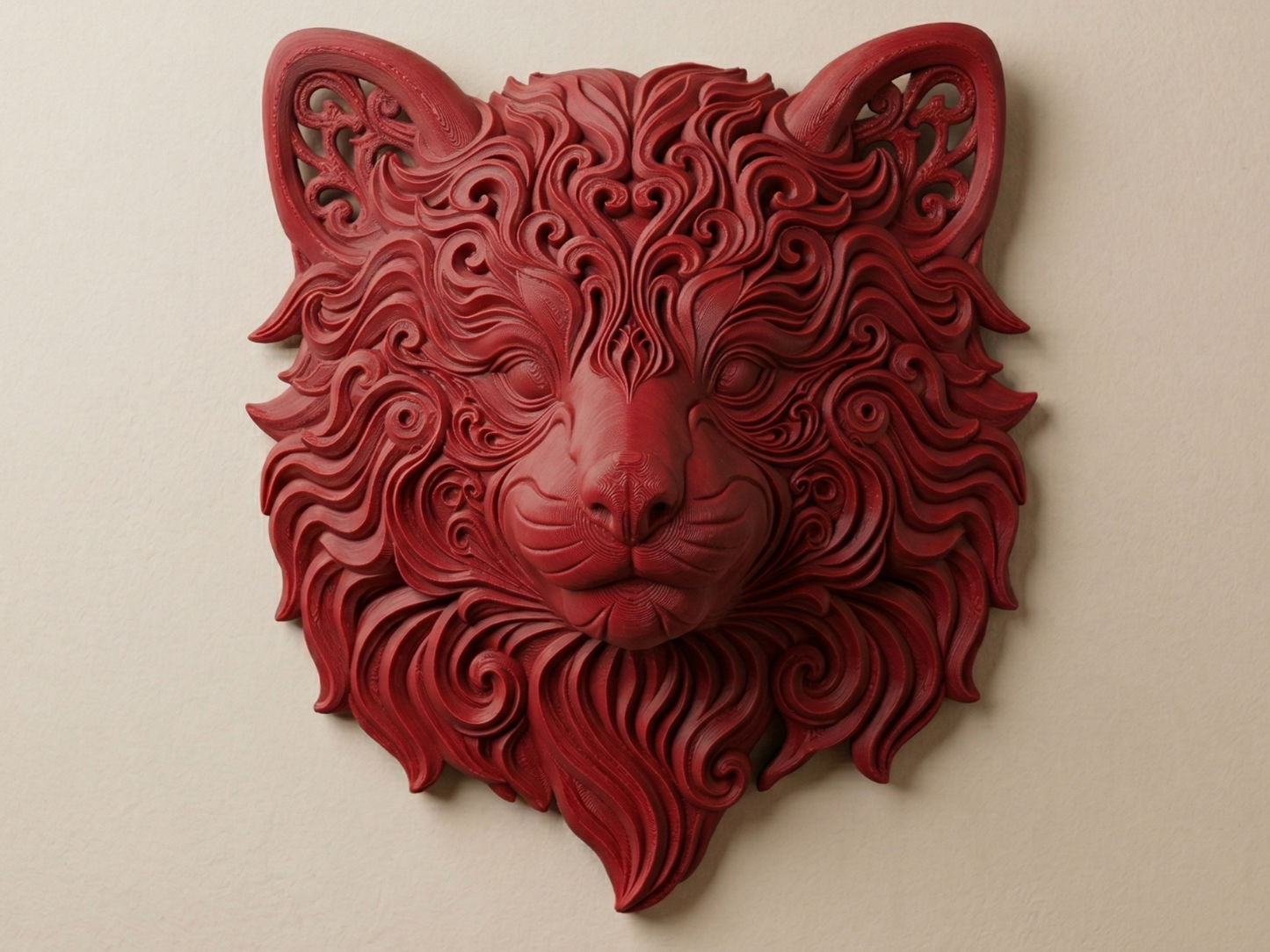 Red Panda 3D printed wall art by Mythical Makers 3D