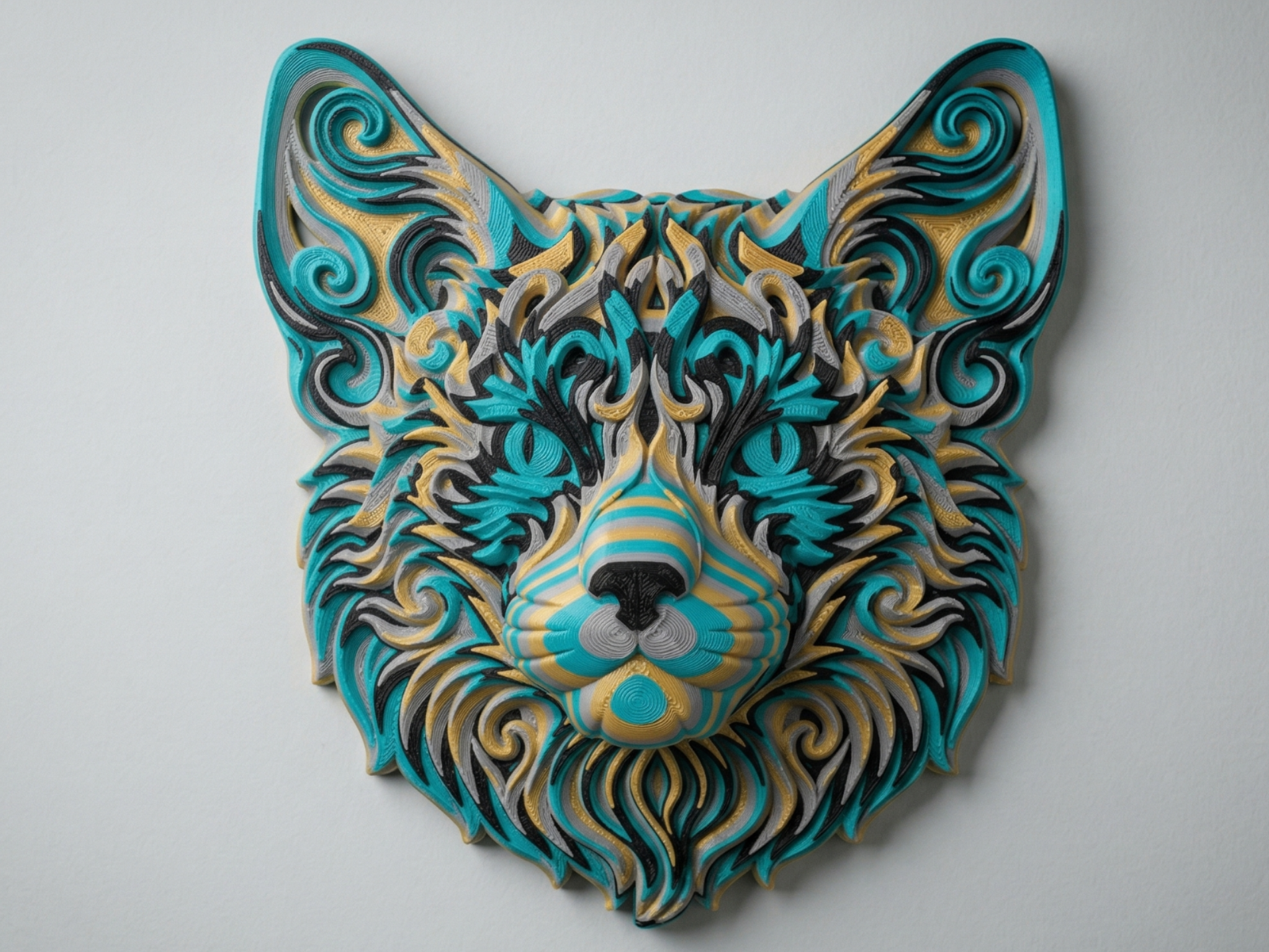 Cat II 3D printed wall art by Mythical Makers 3D