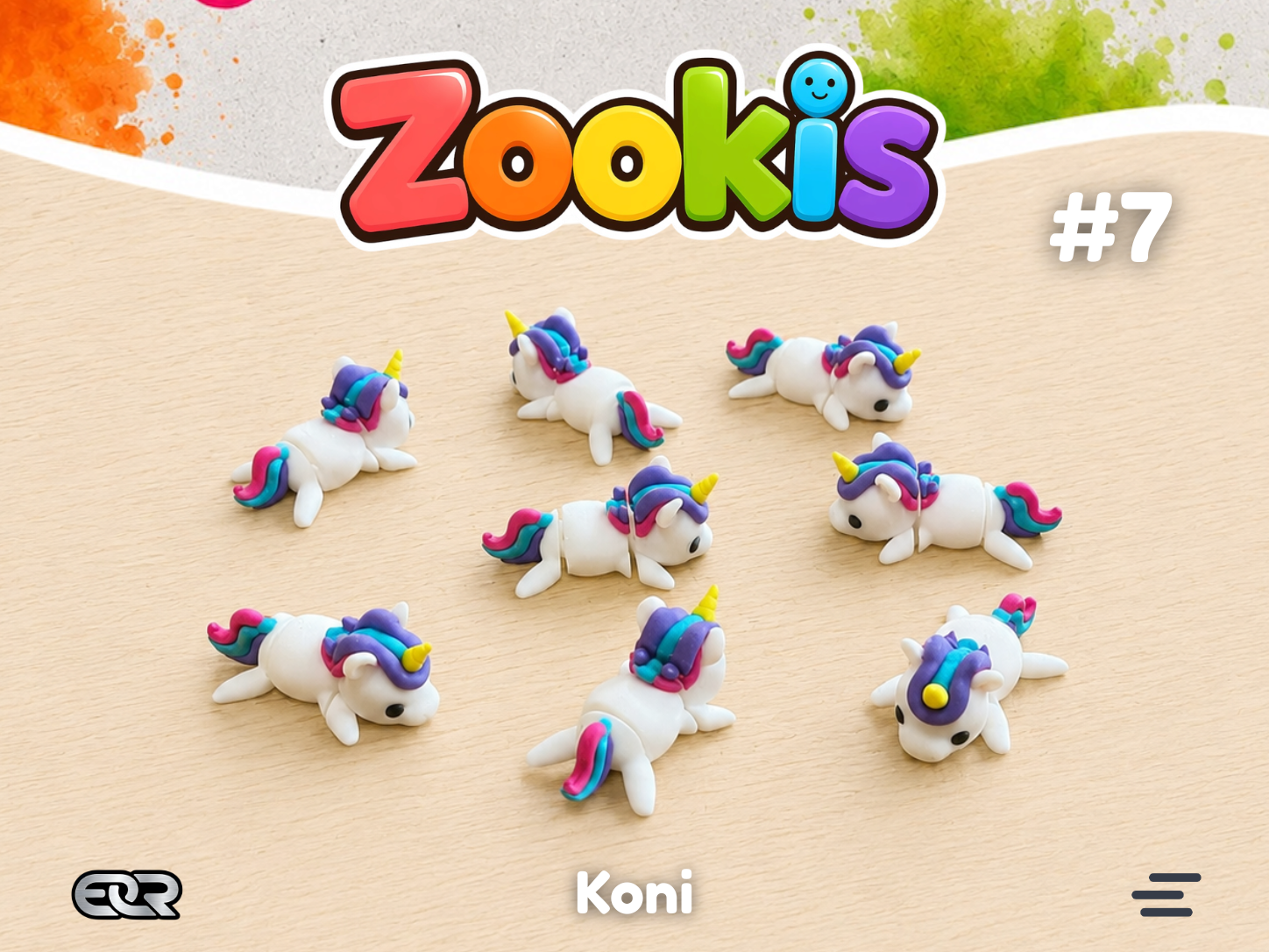 Koni the Unicorn — Zookis Mini — 3D printed by Mythical Makers 3D