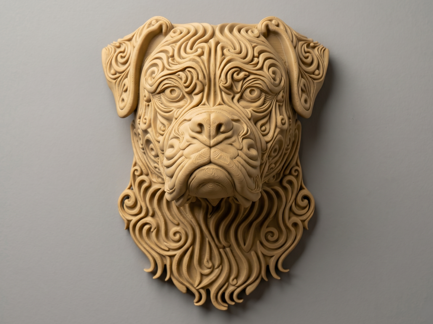 Boxer 3D printed wall art by Mythical Makers 3D